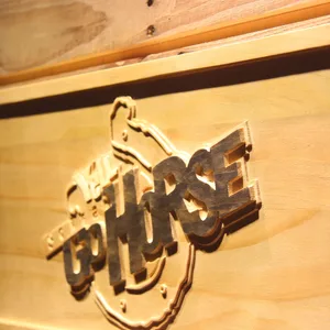 Indianapolis Colts Go Horse Wood Sign