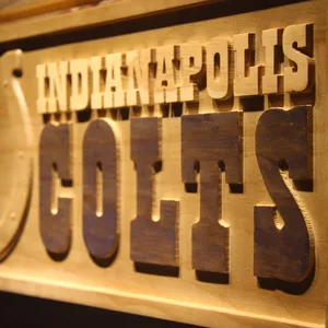 Indianapolis Colts Wood Sign