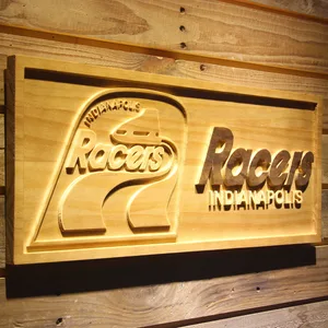 Indianapolis Racers Wood Sign - Legacy Edition