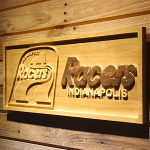 Indianapolis Racers Wood Sign - Legacy Edition