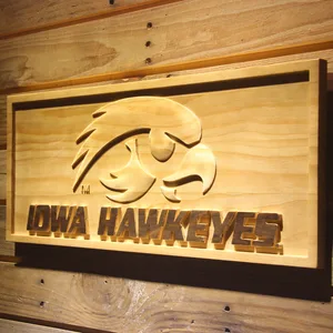 Iowa Hawkeyes Wood Sign