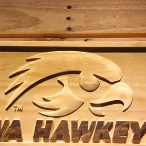 Iowa Hawkeyes Wood Sign