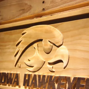 Iowa Hawkeyes Wood Sign