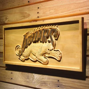 Jacksonville Jaguars 1995-1998 Jaguar Wood Sign - Legacy Edition