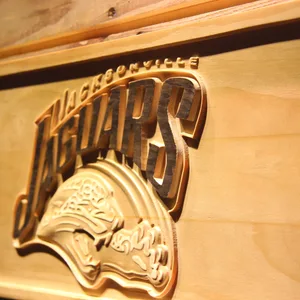 Jacksonville Jaguars 1995-1998 Logo Wood Sign - Legacy Edition
