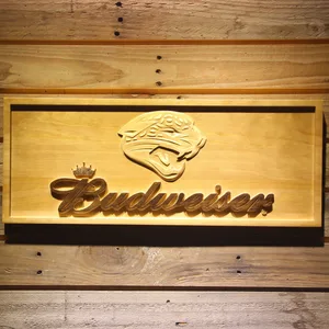 Jacksonville Jaguars Budweiser Wood Sign