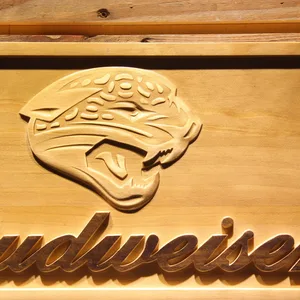 Jacksonville Jaguars Budweiser Wood Sign