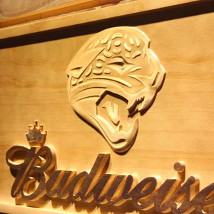 Jacksonville Jaguars Budweiser Wood Sign