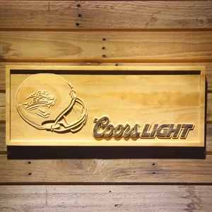 Jacksonville Jaguars Coors Light Helmet Wood Sign