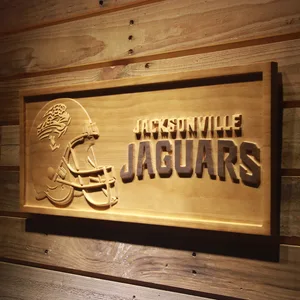 Jacksonville Jaguars Helmet Wood Sign