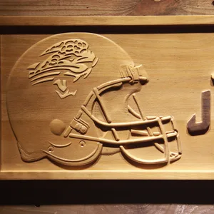 Jacksonville Jaguars Helmet Wood Sign