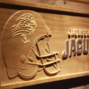 Jacksonville Jaguars Helmet Wood Sign