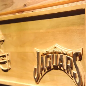 Jacksonville Jaguars Helmet Wood Sign