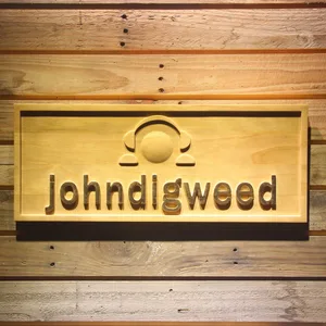 John Digweed Wood Sign