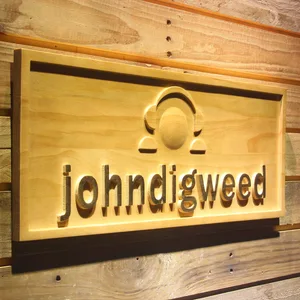 John Digweed Wood Sign
