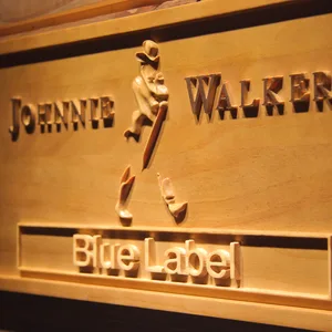 Johnnie Walker Blue Label Wood Sign
