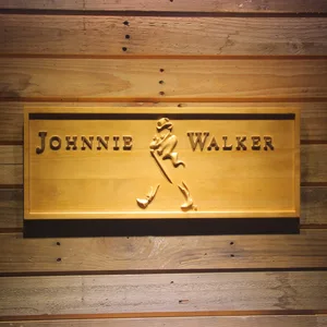 Johnnie Walker Wood Sign