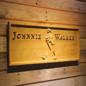 Johnnie Walker Wood Sign