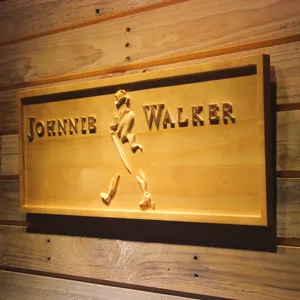 Johnnie Walker Wood Sign