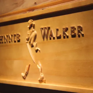 Johnnie Walker Wood Sign