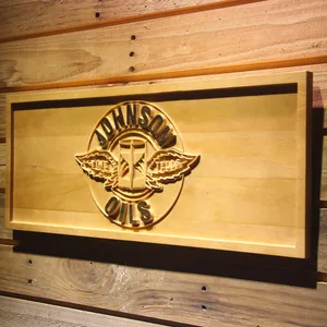 Johnson Motor Oils Wood Sign
