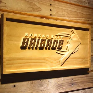 Kansas City Brigade Wood Sign - Legacy Edition