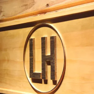 Kansas City Chiefs Lamar Hunt Memorial Wood Sign