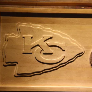 Kansas City Chiefs Wood Sign
