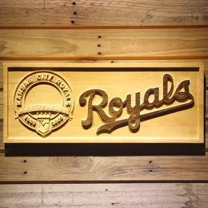 Kansas City Royals 40th Anniversary Logo Wood Sign - Legacy Edition