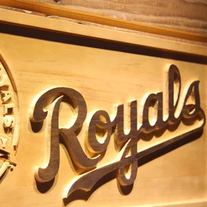 Kansas City Royals 40th Anniversary Logo Wood Sign - Legacy Edition