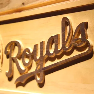 Kansas City Royals 40th Anniversary Logo Wood Sign - Legacy Edition
