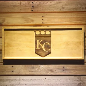 Kansas City Royals Logo Wood Sign