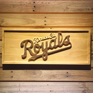 Kansas City Royals Text Wood Sign