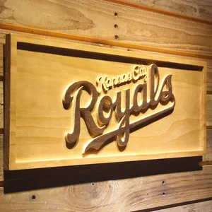 Kansas City Royals Text Wood Sign