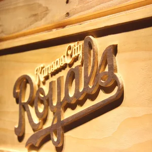 Kansas City Royals Text Wood Sign