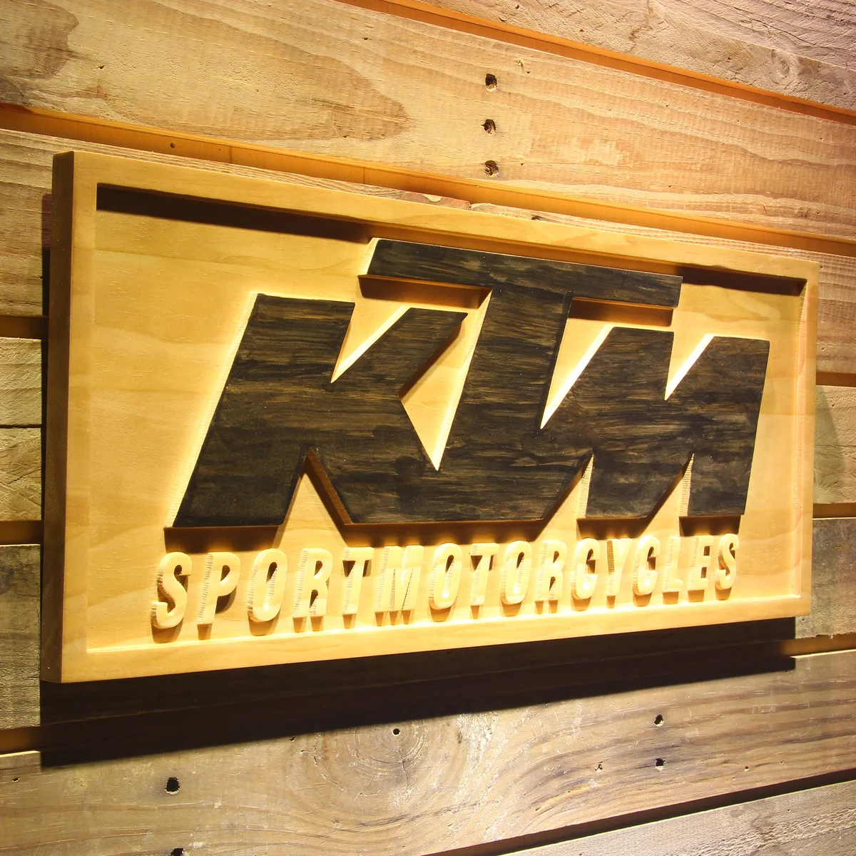 KTM Wood Sign