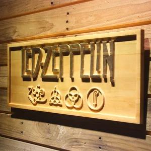 Led Zeppelin Wood Sign
