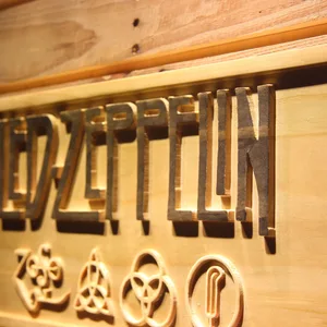 Led Zeppelin Wood Sign