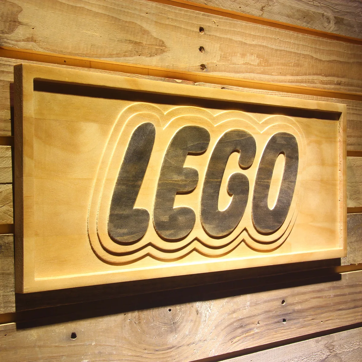 Lego Wood Sign