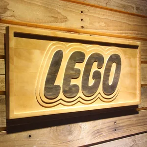 Lego Wood Sign