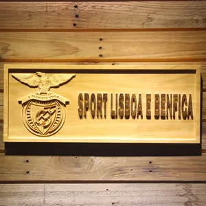 Lisbon S.L. Benfica Wood Sign