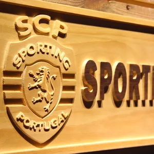 Lisbon Sporting Clube de Portugal Wood Sign