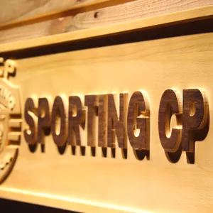 Lisbon Sporting Clube de Portugal Wood Sign