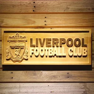 Liverpool Football Club Wood Sign