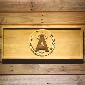Los Angeles Angels of Anaheim 1986-1992 Logo Wood Sign - Legacy Edition