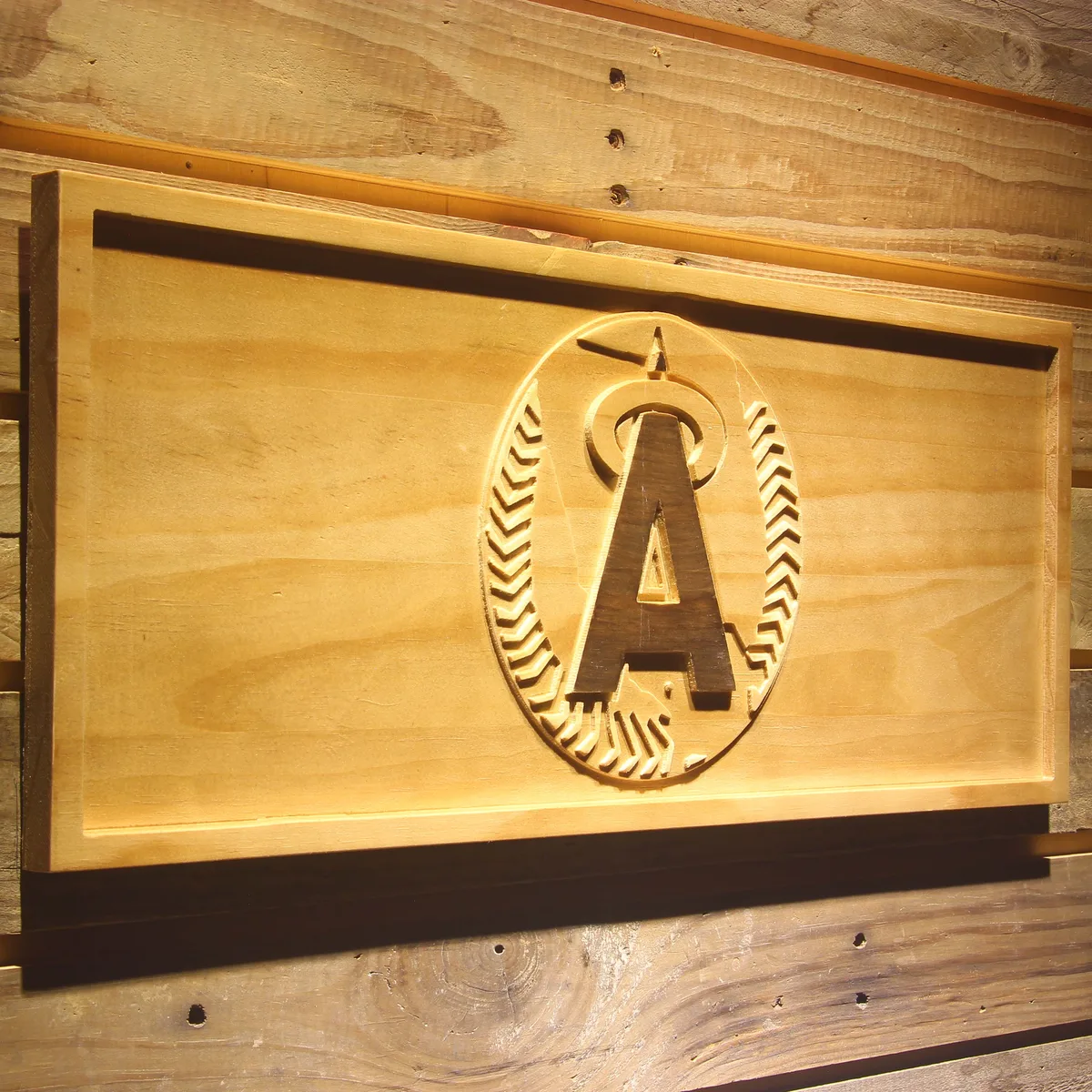 Los Angeles Angels of Anaheim 1986-1992 Logo Wood Sign - Legacy Edition