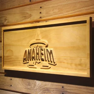 Los Angeles Angels of Anaheim 1997-2001 Anaheim Halo Logo Wood Sign - Legacy Edition