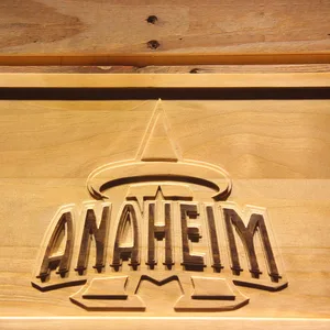 Los Angeles Angels of Anaheim 1997-2001 Anaheim Halo Logo Wood Sign - Legacy Edition