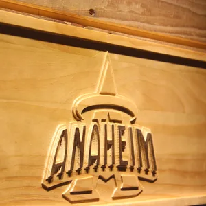 Los Angeles Angels of Anaheim 1997-2001 Anaheim Halo Logo Wood Sign - Legacy Edition