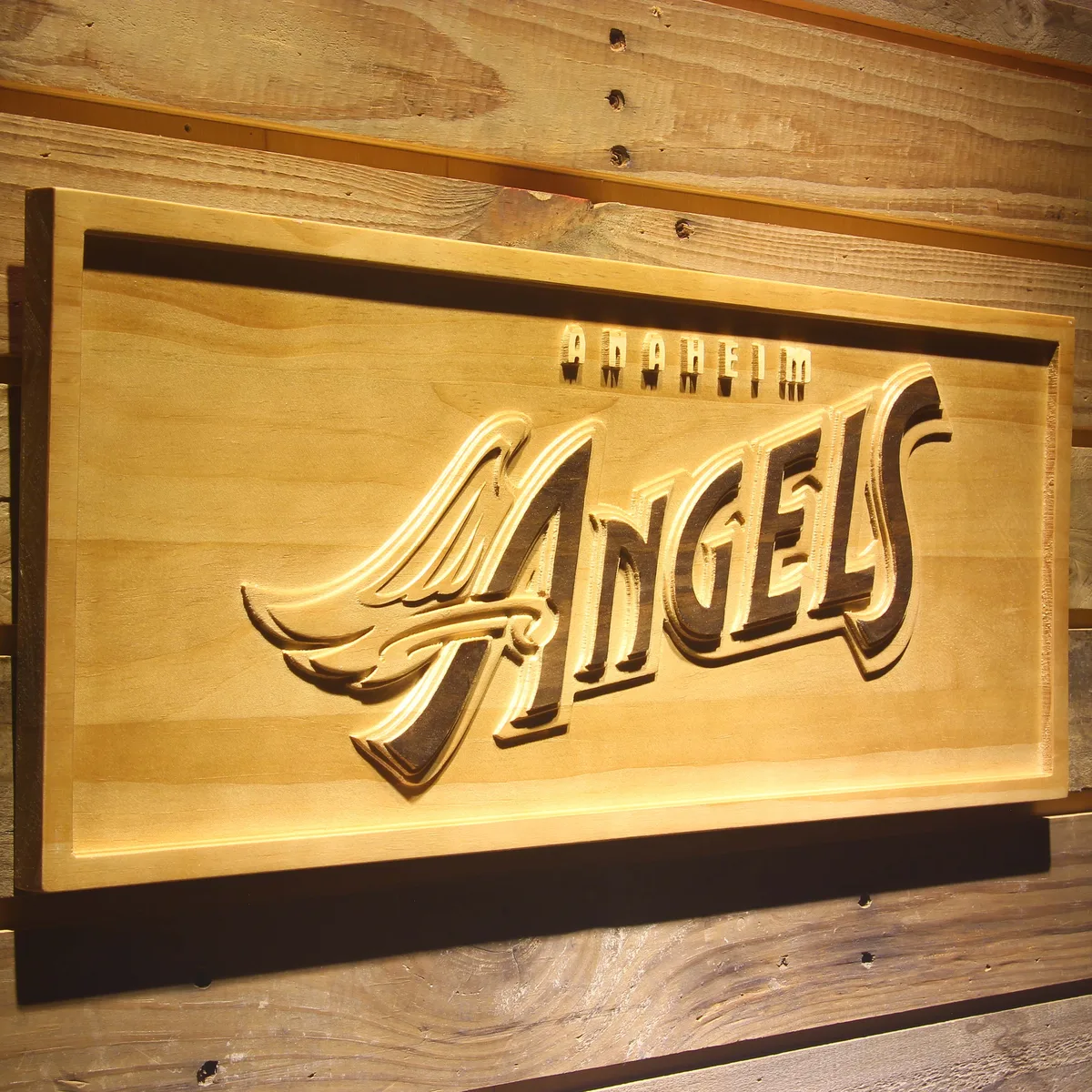 Los Angeles Angels of Anaheim 1997-2001 Logo Wood Sign - Legacy Edition